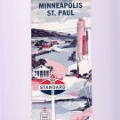 Vintage 1964 Standard Oil Minneapolis St. Paul Minnesota Road & Travel Map