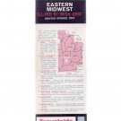 Vintage 1973 Eastern Midwest Map Illinois, Indiana, Kentucky, Mich. Ohio Vintage 1973 Eastern Midwest Map Illinois, Indiana, Kentucky, Mich. Ohio