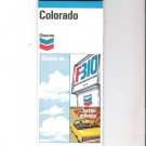 Vintage 1971 Chevron F-310 Oil Company Map of Colorado