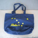 Vintage Alaska Eight Gold Star State Flag Blue and Yellow Nylon Tote Bag Unused