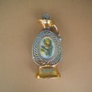Vintage 1971 Jim Beam Whiskey Decanter Regal China Flowers Gold & Blue Design Vintage 1971 Jim Beam Whiskey Decanter Regal China Flowers Gold & Blue Design