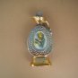 Vintage 1971 Jim Beam Whiskey Decanter Regal China Flowers Gold & Blue Design