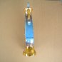 Vintage 1971 Jim Beam Whiskey Decanter Regal China Flowers Gold & Blue Design