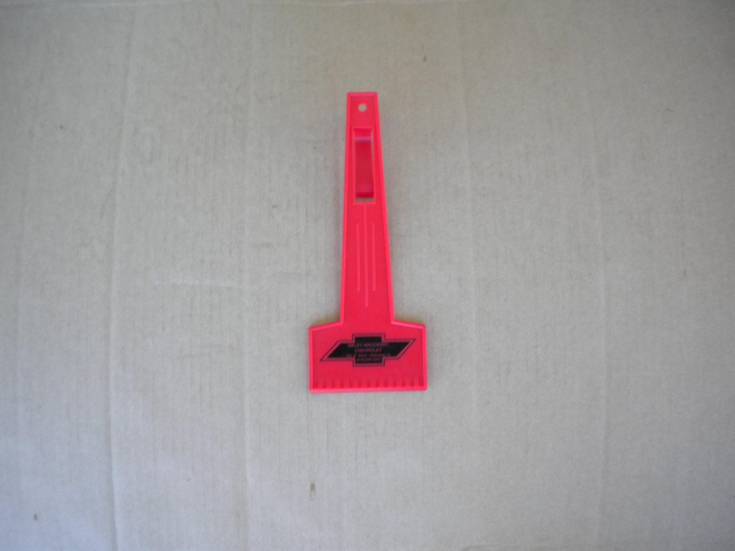 Vintage Daley-Bruckert Chevrolet Staunton IL Advertising Windshield Scraper