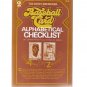 Sport Americana Baseball Card Alphabetical Checklist No. 2 1983 Beckett, Eckes