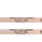 Vintage Advertising Gilbert's Floor Covering Staunton IL Paint Stirrer New Vintage Advertising Gilbert's Floor Covering Staunton IL Paint Stirrer New