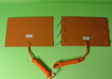 200 Watt fuel tank & 200 Watt filter 12 volt silicone heaters WVO diesel oil
