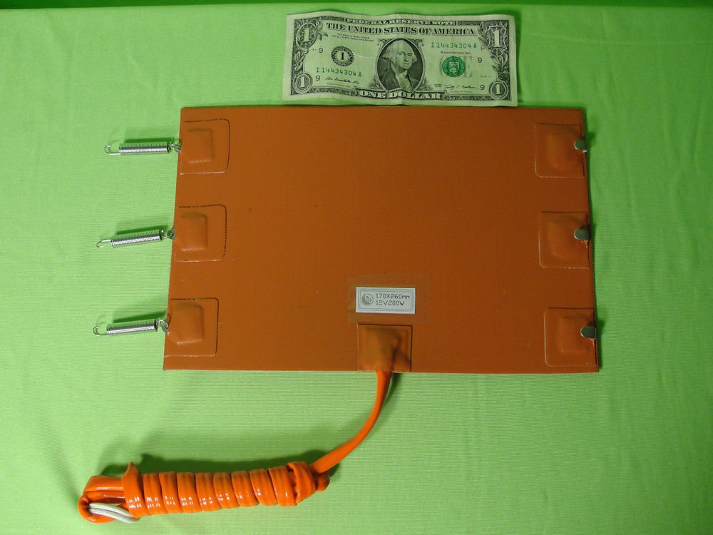 New 200 Watt 12 Volt Silicone Filter Heater Biodiesel Diesel Vegetable