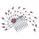 Ladies Wedding Hair Comb Prom Bridal Crystal Slide Clip Side Diamante Piece