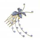 Ladies Wedding Hair Comb Diamante Prom Bridal Crystal Slide Clip Side Piece