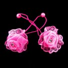 Childrens Hair Bobbles Girls Elastics Bands Accessories Ponios Dance Ballet Kids