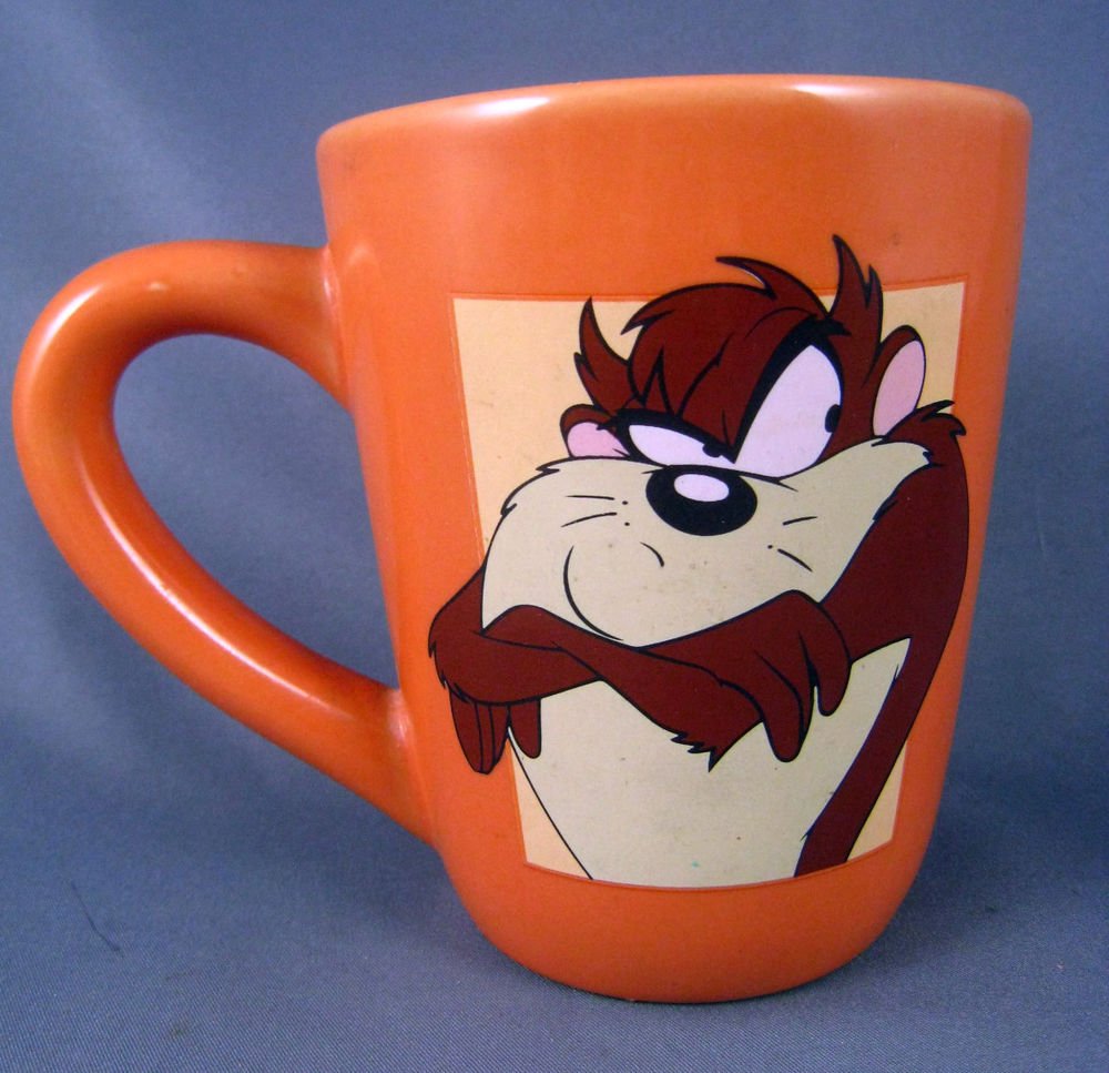 Taz Tasmanian Devil Coffee Mug Cup Warner Bros Studio Store 1998 VHTF