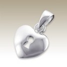 LOVE - Unique Birthday Gift Heart Lock 925 Sterling Silver Pendant