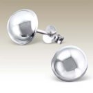 SIMPLICITY - Graceful Dome 925 Sterling Silver Stud Earrings