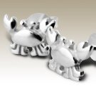 STRENGTH - Mini Crab 925 Sterling Silver Stud Earrings in Gift Wrapping