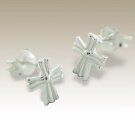 UNconditional Love - Cross 925 Sterling Silver Stud Earrings in Gift Wrapping