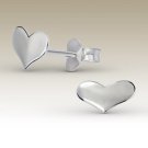 MINIMALISM - Charming Little Heart 925 Sterling Silver Stud Earrings in Gift Wrapping