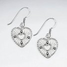 ACCEPTANCE - Heart in Heart Sterling Silver Dangle Earrings