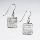 FREEDOM - Net Sterling Silver Dangle Earrings