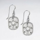 INNERGUIDE - Star in Rectangle Sterling Silver Dangle Earrings