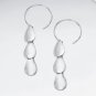 HEALING - Raindrops 925 Sterling Silver Matte Dangle  Earrings