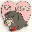 Eeyore  from Winnie the Pooh BE MINE Valentine Disney LE Auction On carcd Pin