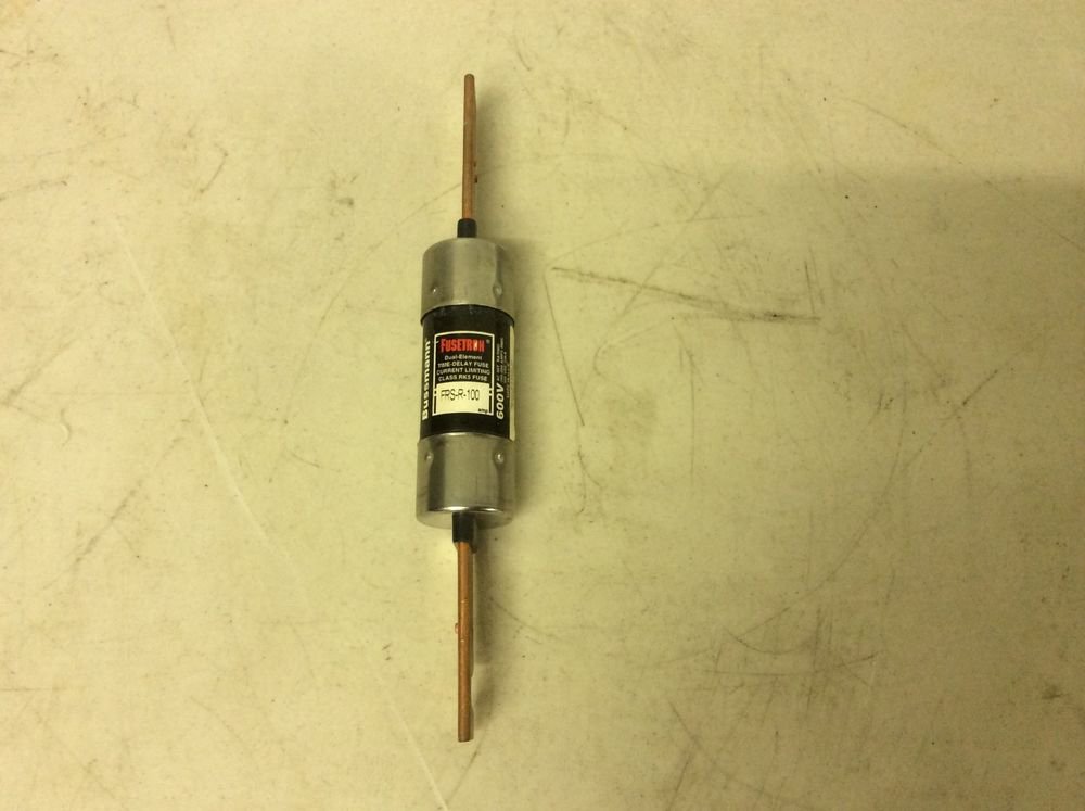 Fusetron FRS-R-100 100 Amp 600 V Dual Element Time Delay Fuse Class RK5 ...
