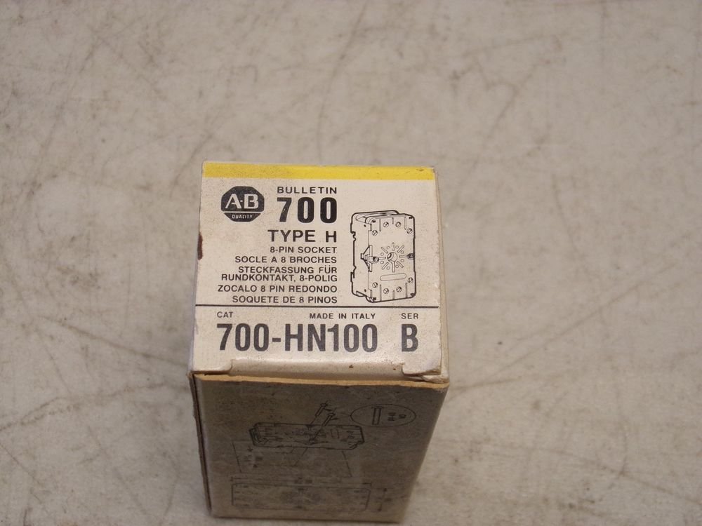 Allen Bradley 700-HN100 Relay Base 8 Pin Socket 700HN100