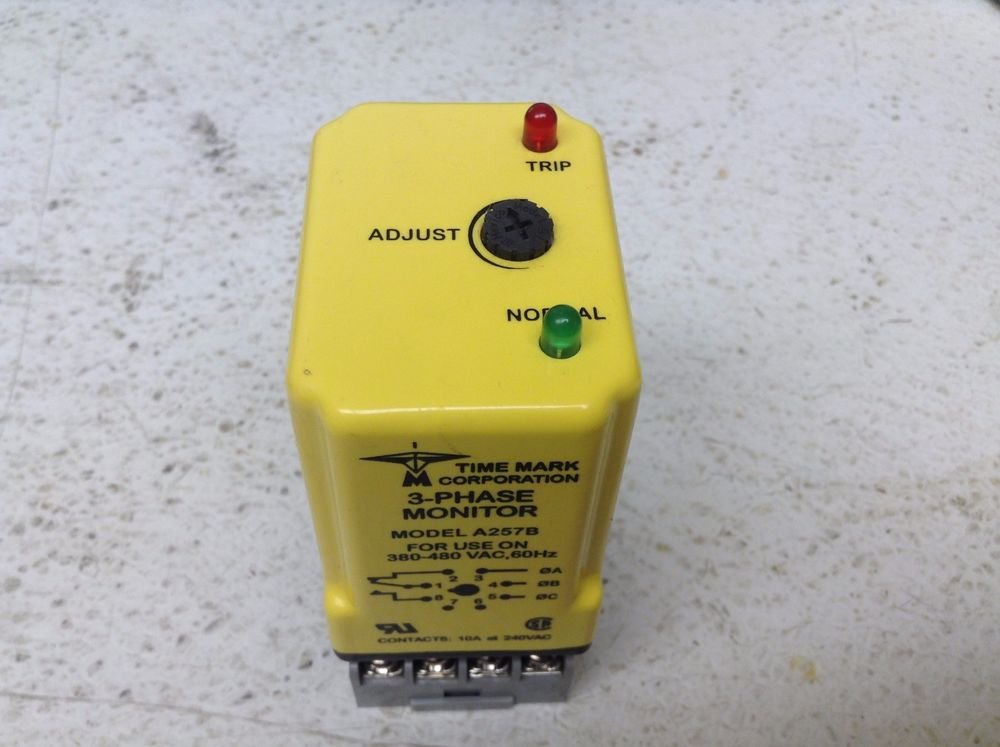 Signaline Time Mark A257B480VAC 3 Phase Power Monitor A257B480VAC