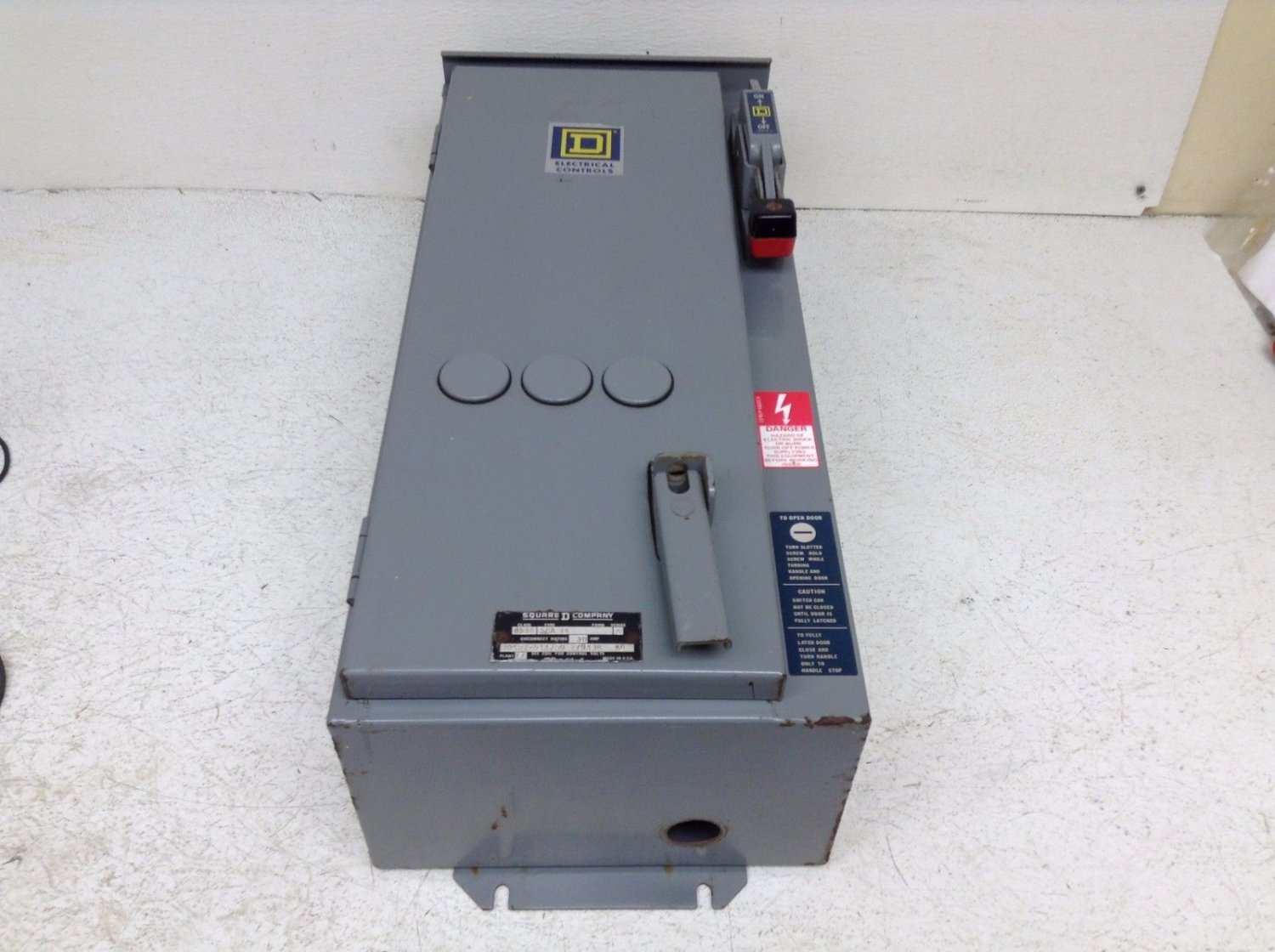 Square D 8538SCA14 Combination Motor Starter Size 1 8538 SCA 14 SCA14