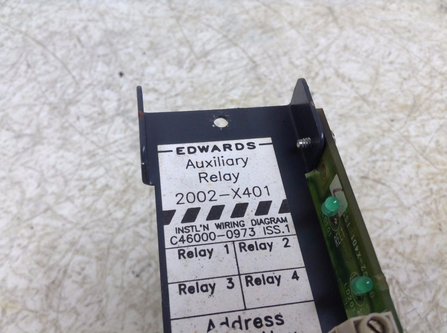 Edwards 2002X401 Auxiliary Relay Module 2002X401