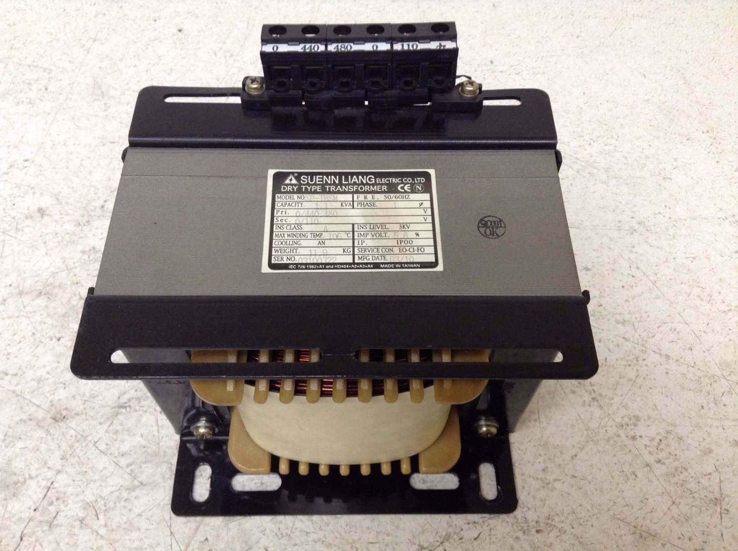 Suenn Liang SP-TBSM Transformer 1.1 KVA 1100 VA Single Phase SPTBSM (TB)