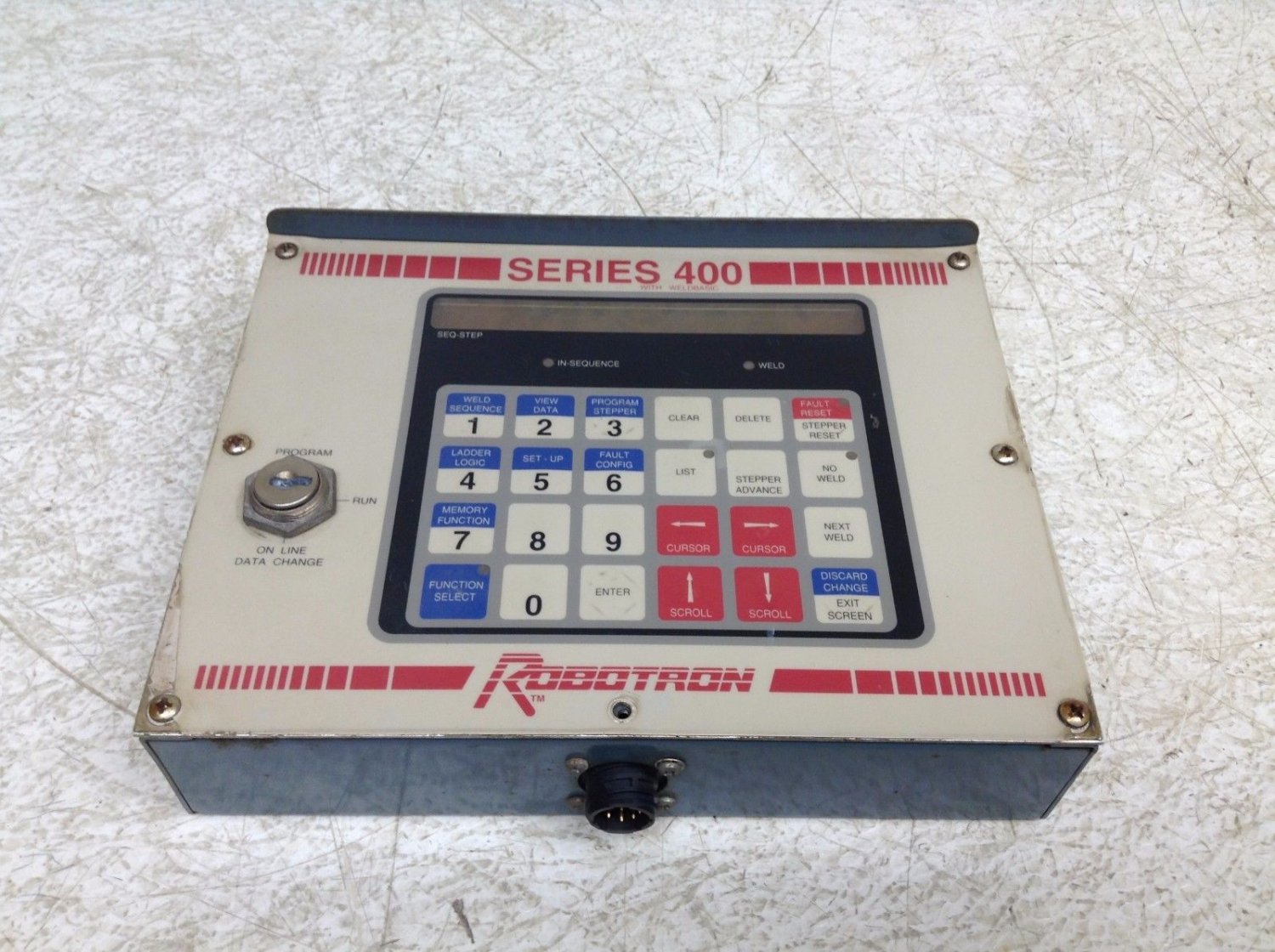 Robotron Series 400 w/ Weldbasic 503-4-0318-02 Weld Control Panel (TSC)