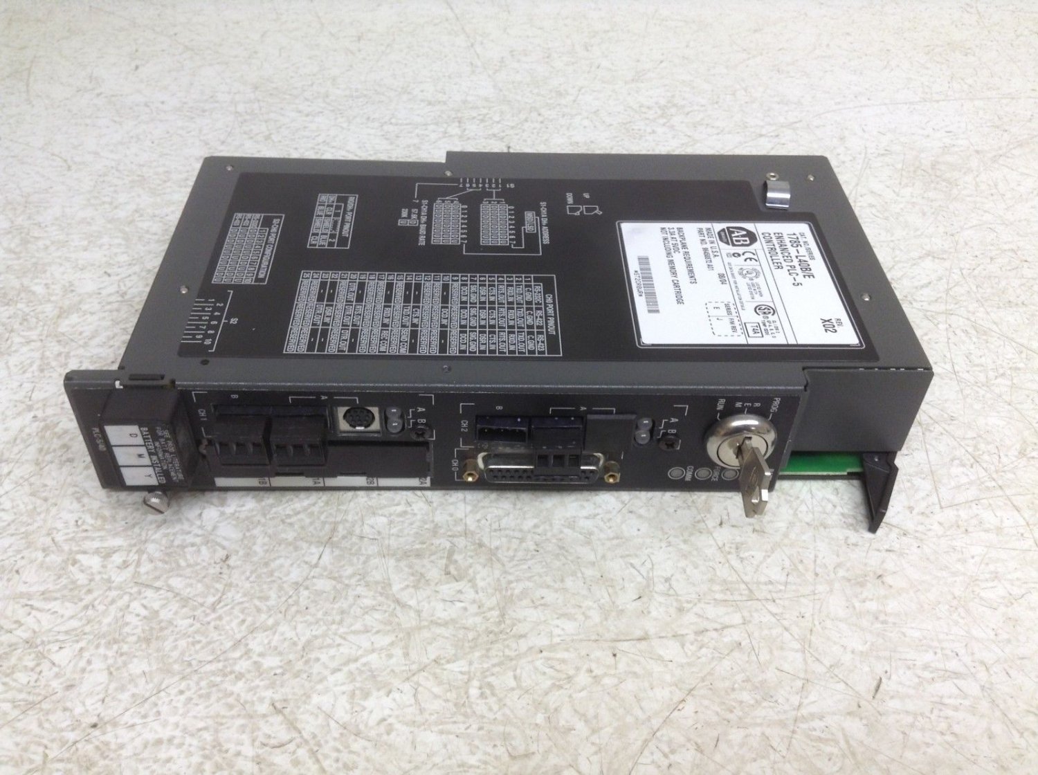 Allen Bradley 1785-L40B/E Enhanced PLC-5 Controller F/W Rev. J Rev X02 1785L40B
