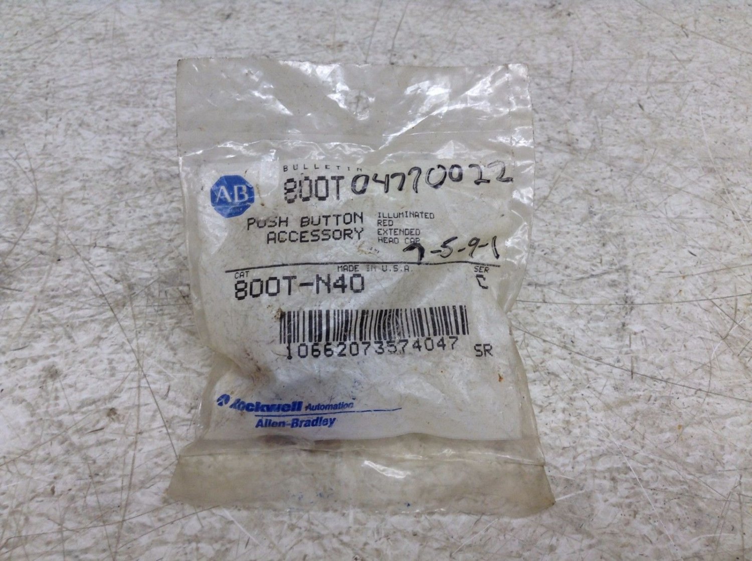 Allen Bradley 800T-N40 Red Push Button Cap 800TN40 New (TSC)