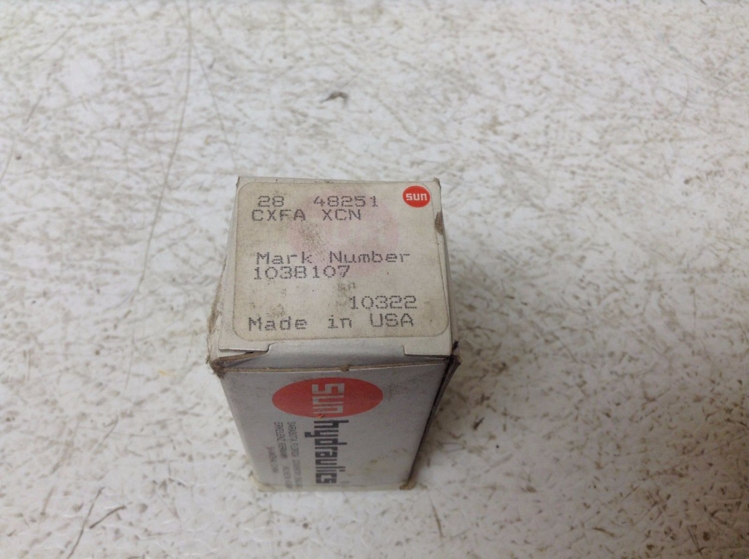Sun Hydraulics CXFA XCN Check Valve 28 48251 1038107 CXFAXCN New (TB)