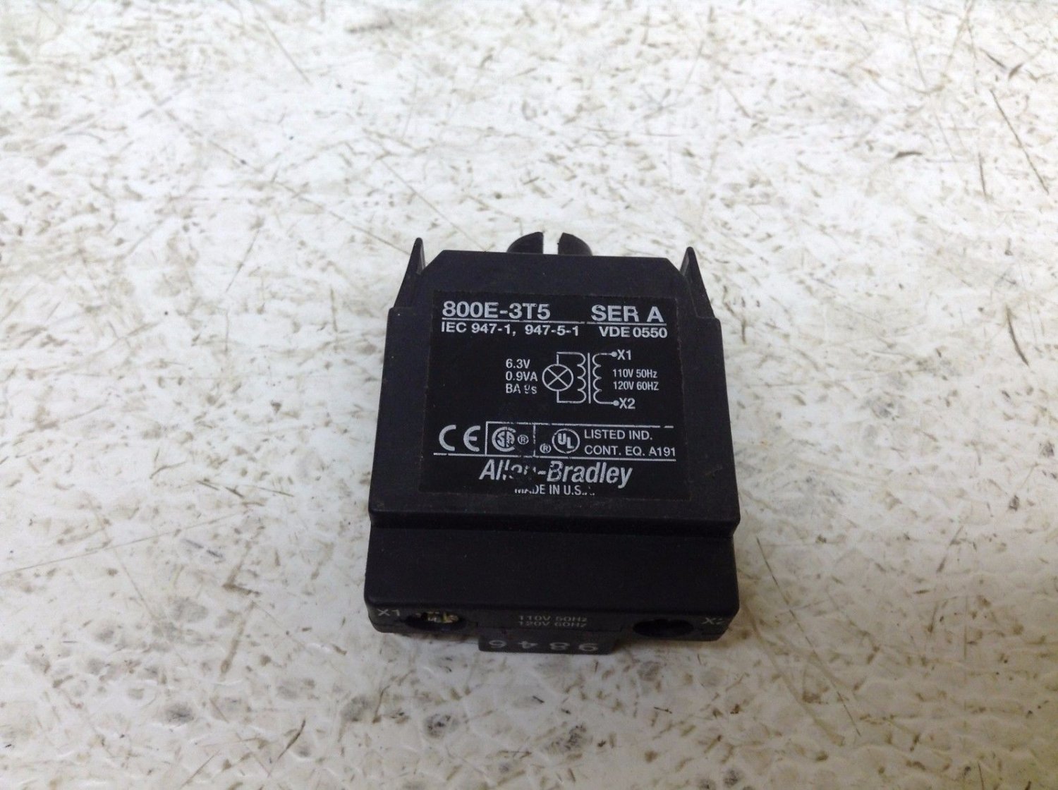 Allen Bradley 800E-3T5 Lamp Light Module 800E3T5