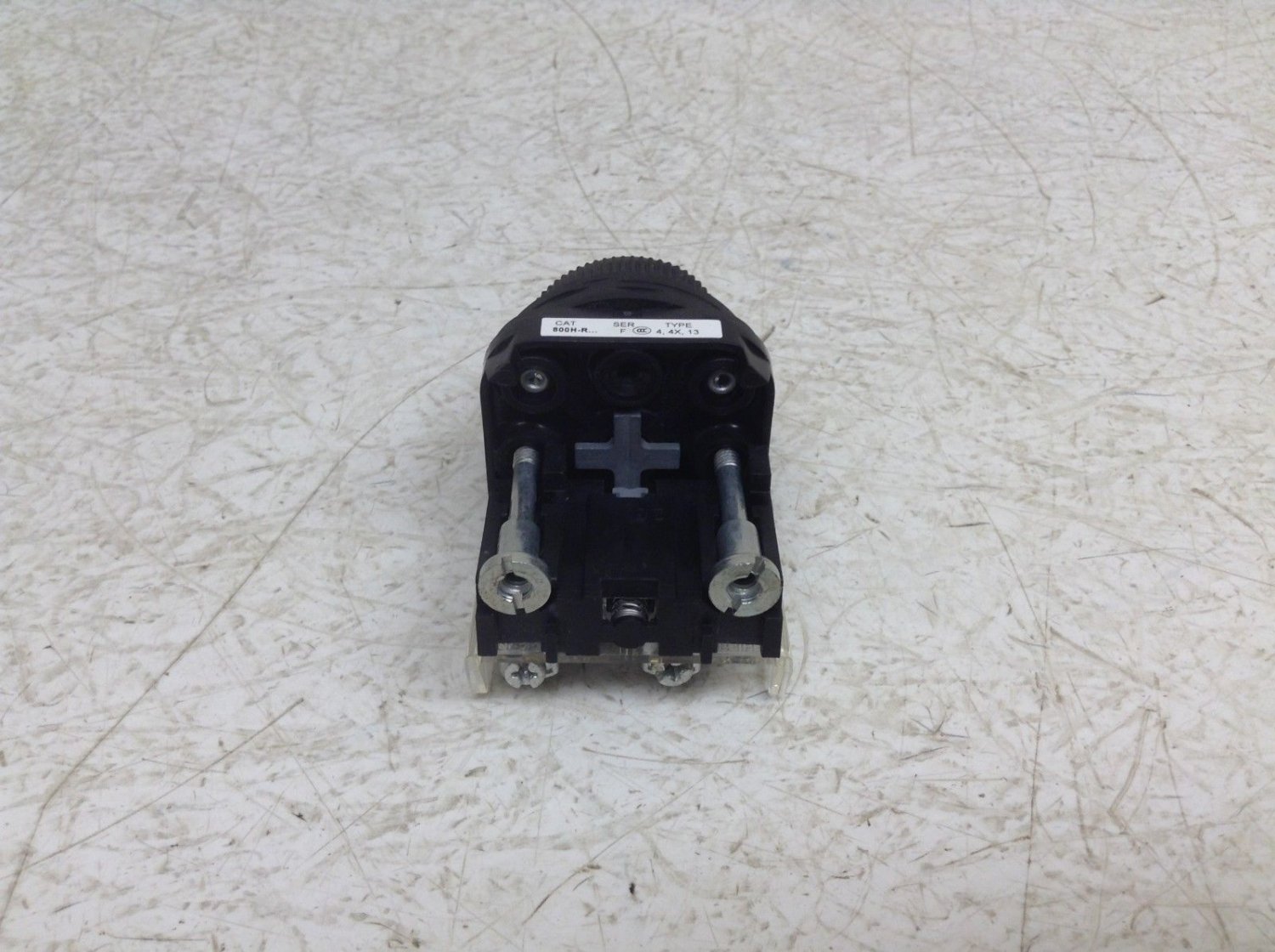 Allen Bradley 800HR Black Momentary Push Button w/ Rubber Boot Cover 800HR