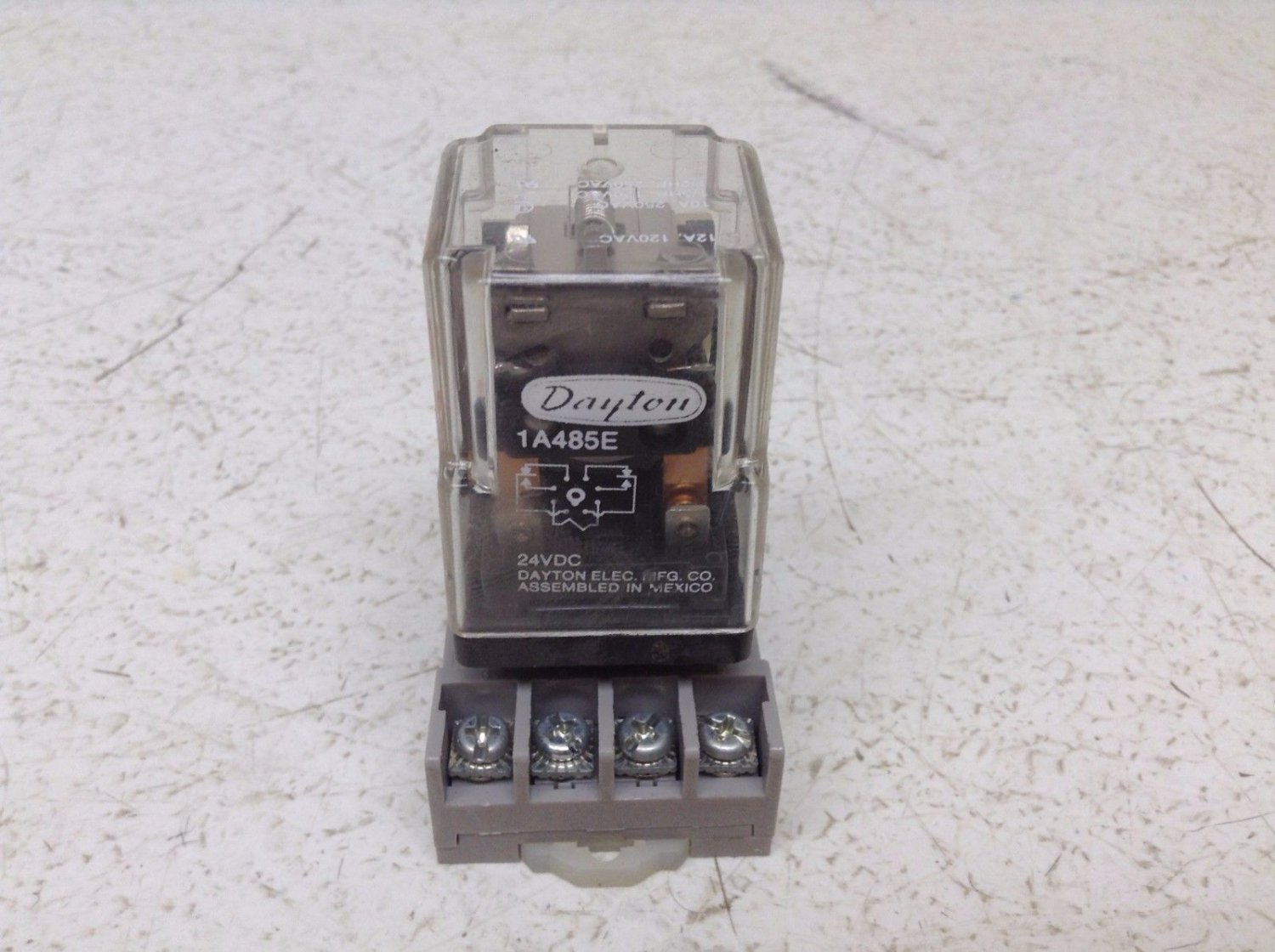 Dayton 1A485E Pilot Relay 24 VDC Coil w/ Base