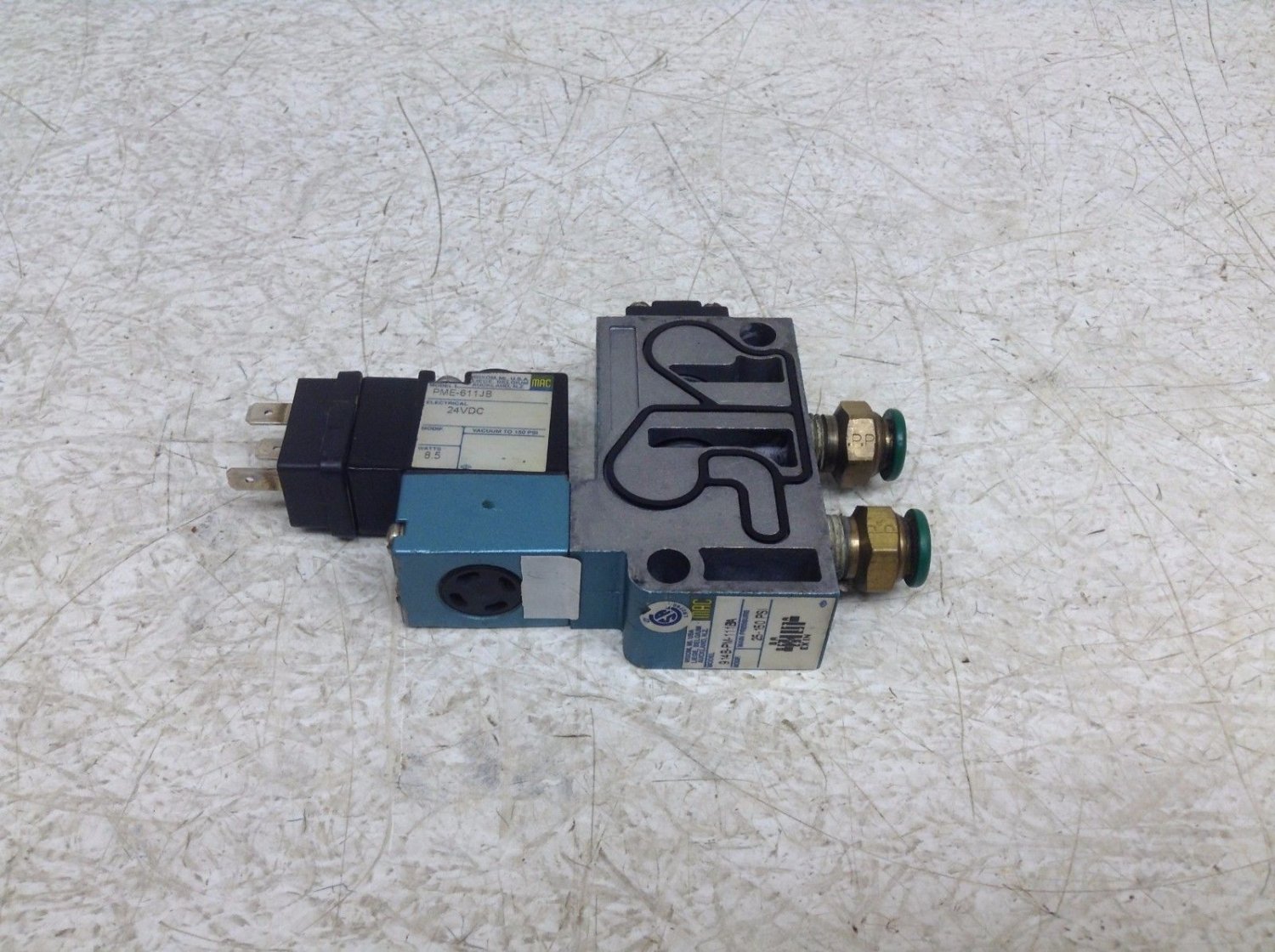 MAC 914B-PM-111BA 24 VDC Solenoid Valve PME-611JB