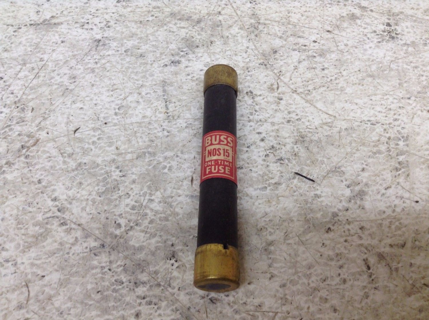 Bussmann NOS-15 15 Amp One Time Fuse NOS15 BUSS