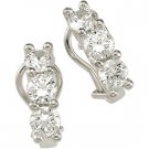 Sterling Silver Cubic Zirconia Earring