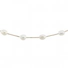 14kt Yellow Gold White Baroque Pearl 18 in. Necklace