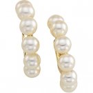 14kt Yellow Gold Pearl Earring