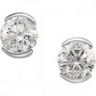 14kt White Gold .25 ctw Diamond Stud Earring