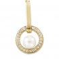 14kt Yellow Gold Cultured Akoya Pearl & Diamond Pendant