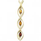 14kt Yellow Gold Genuine Citrine Pendant