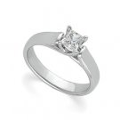 Platinum Solitaire Diamond Bridal Engagement Ring