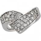 14kt White Gold 1 ctw Diamond Ring