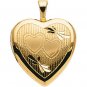 14kt Yellow Gold Teen Heart Locket